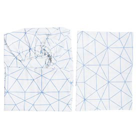 Jogo de Lençóis para Berço com 02 Peças Triangulo Azul - Tribeca Enxovais