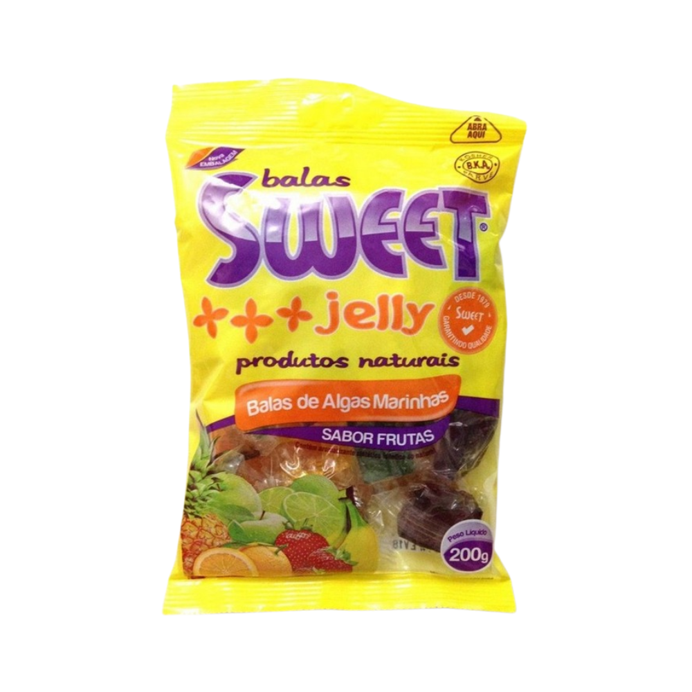 Bala Sweet Jelly de Algas Frutas 200g