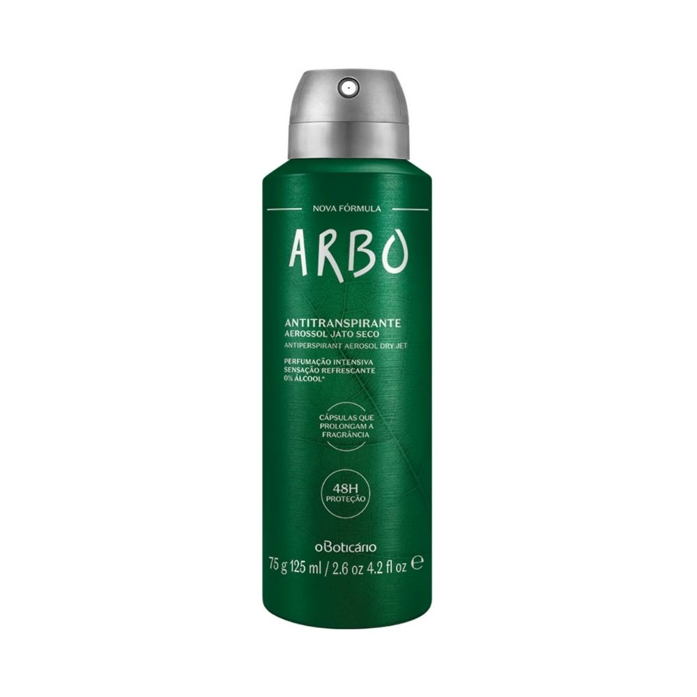 Desodorante Antitranspirante Aerosol O Boticário Arbo 100ml