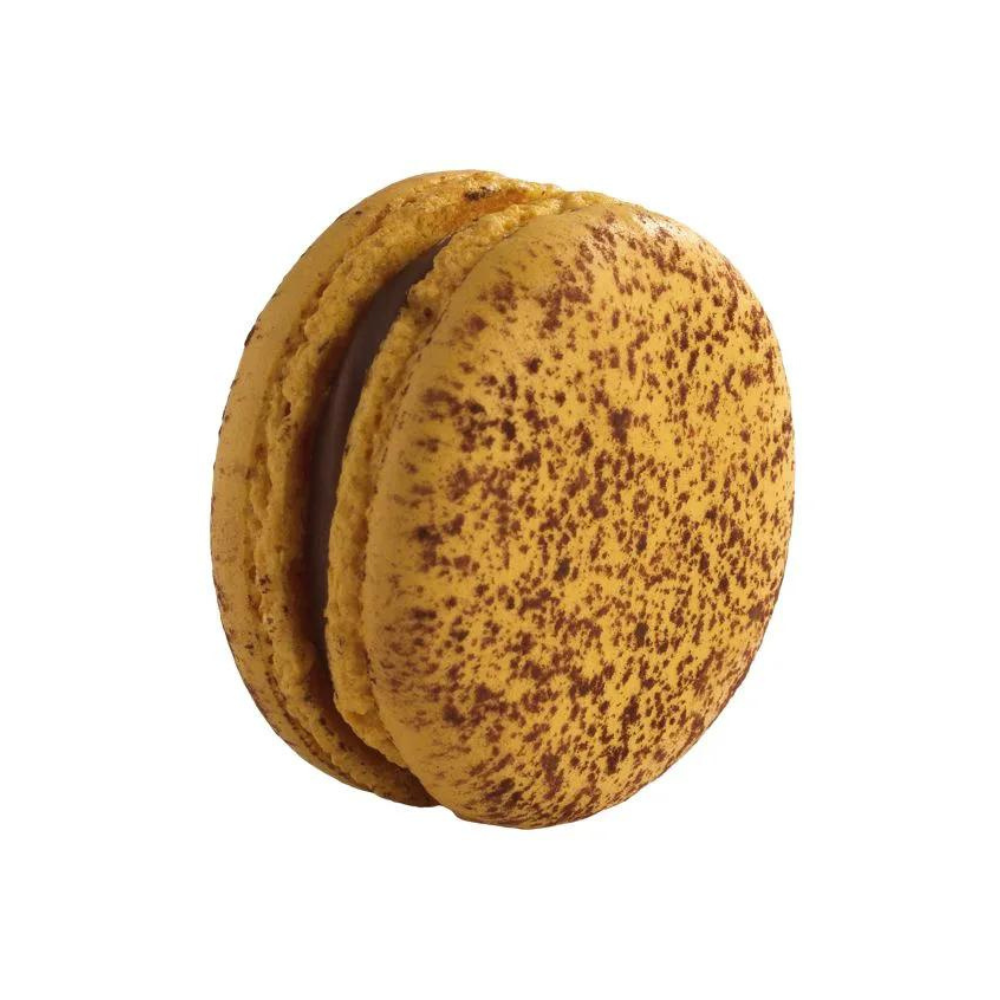 Macaron Cacau Noir Maracujá com Chocolate
