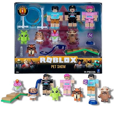 Boneco Roblox Pet Show - Pack Figuras + Código Virtual
