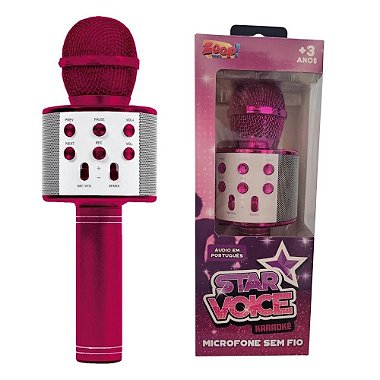 Microfone Karaoke Bluetooth ROSA ZOOP