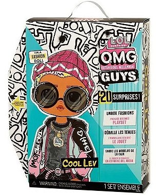 Lol Surprise OMG Guys Fashion Doll Cool Lev – 20 Surpresas