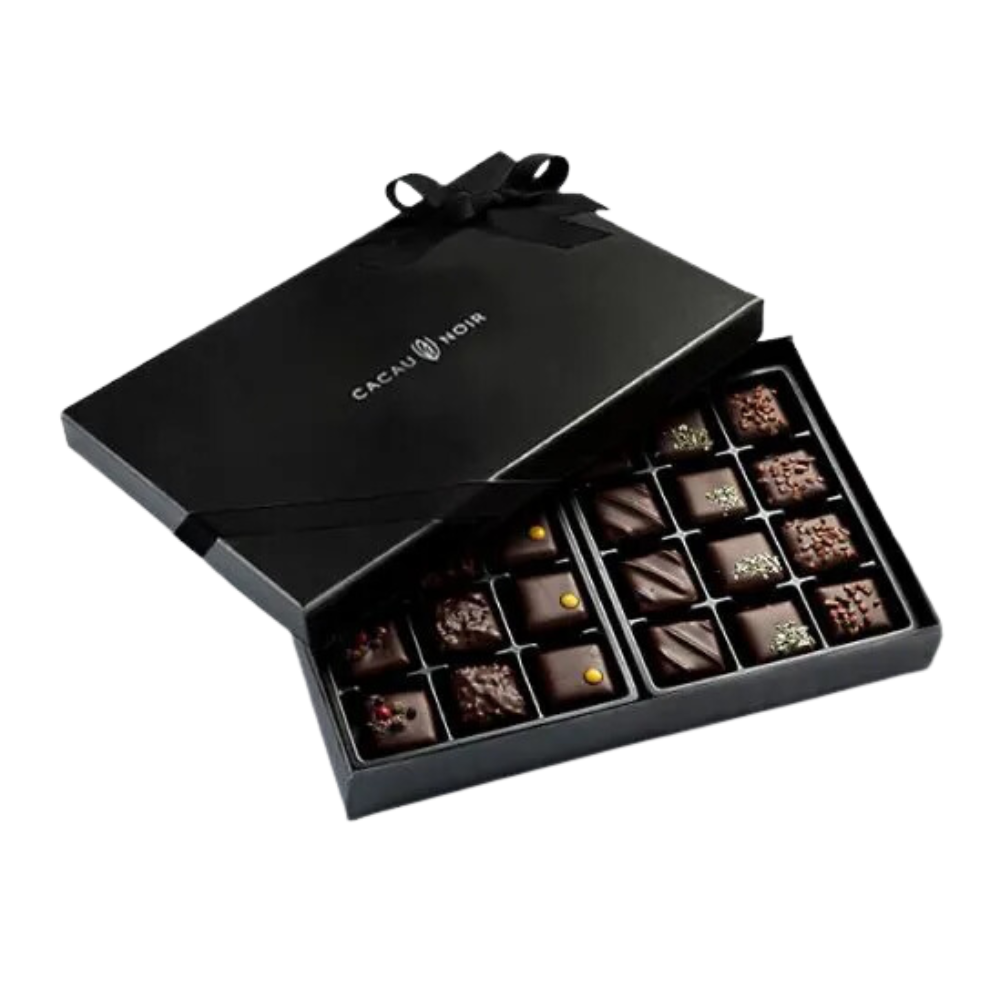Caixa Cacau Noir de Chocolates Frescos - 24 Unidades