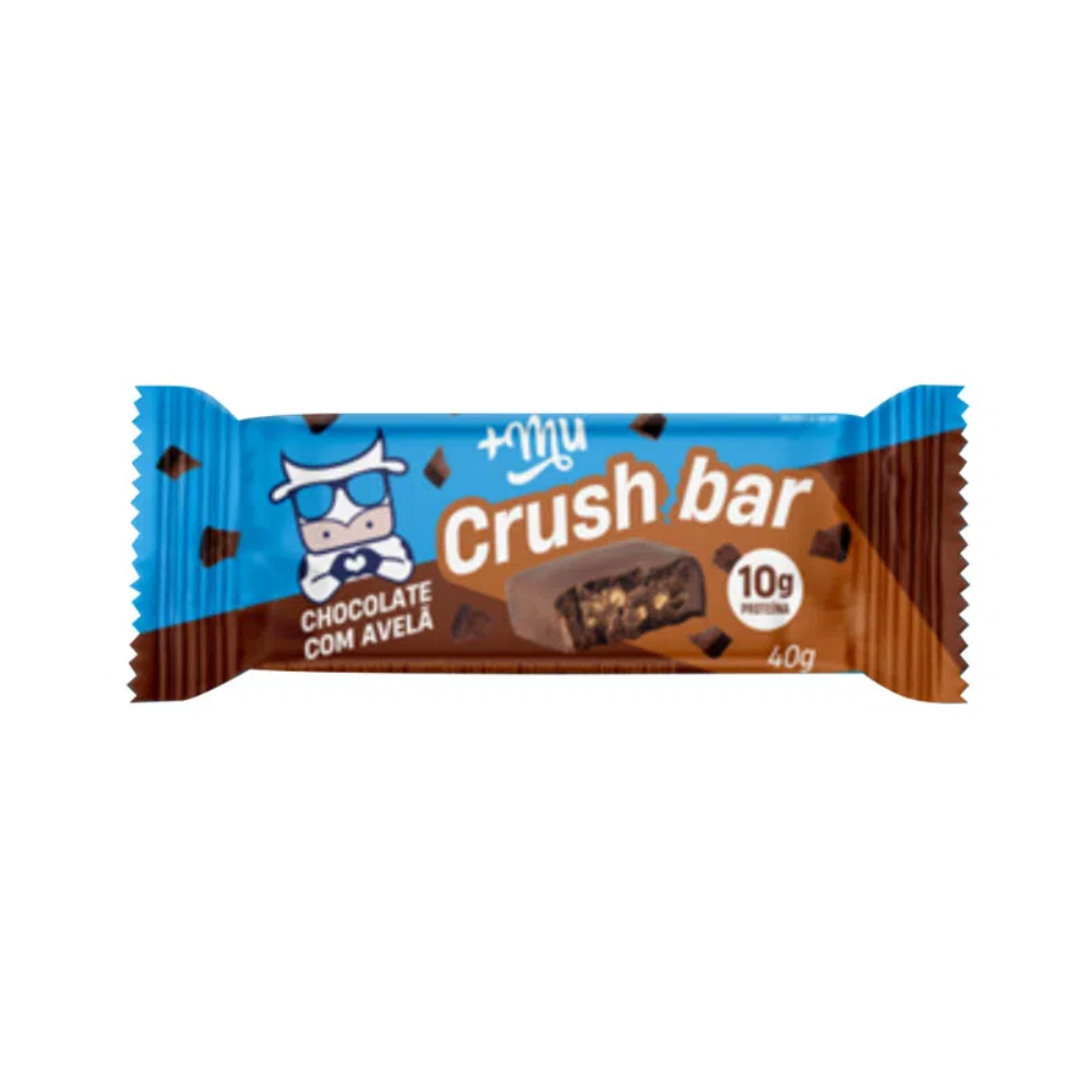 Crush Bar +Mu Chococlate com Avelã 40g