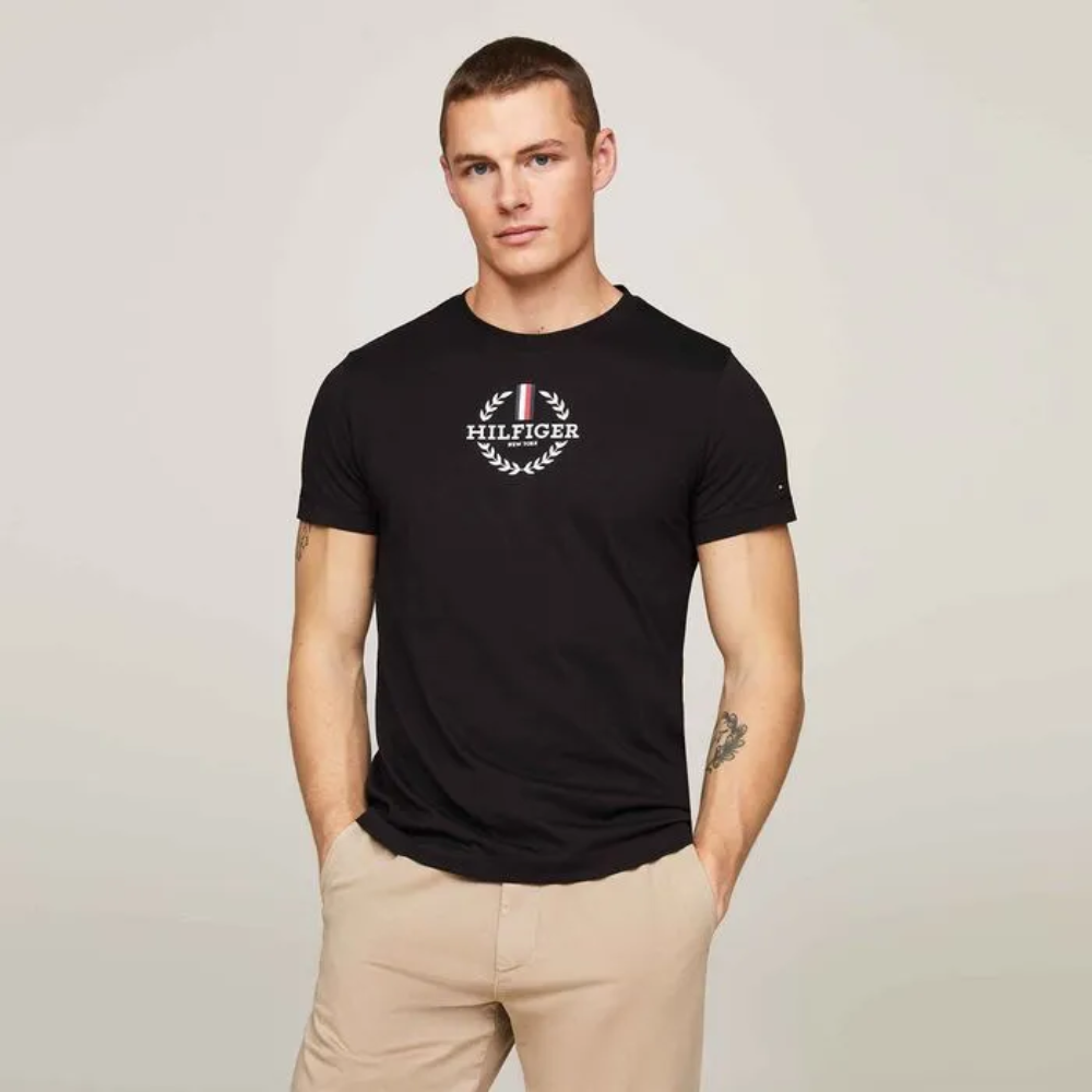 Camiseta Tommy Hilfiger Global Stripe Laurel