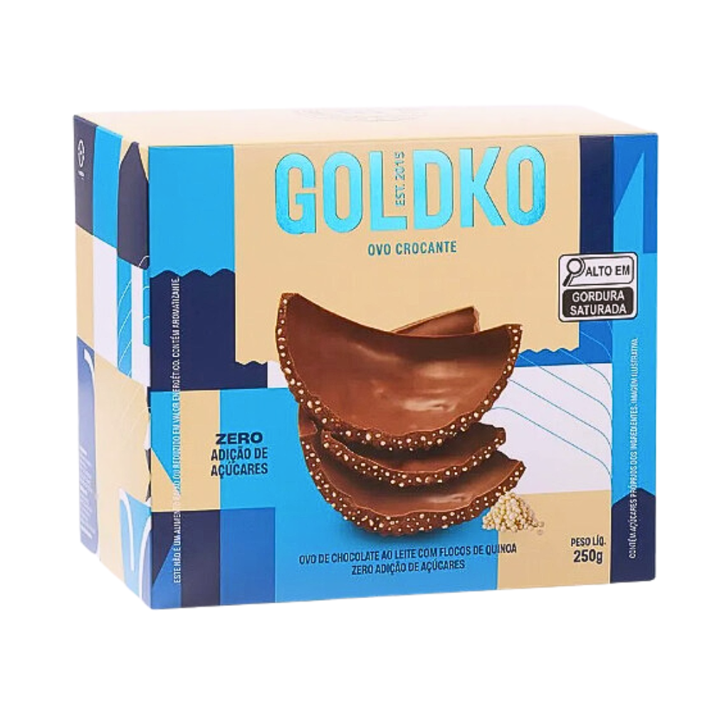 Ovo de Chocolate GoldKo Ao Leite Crocante 250g