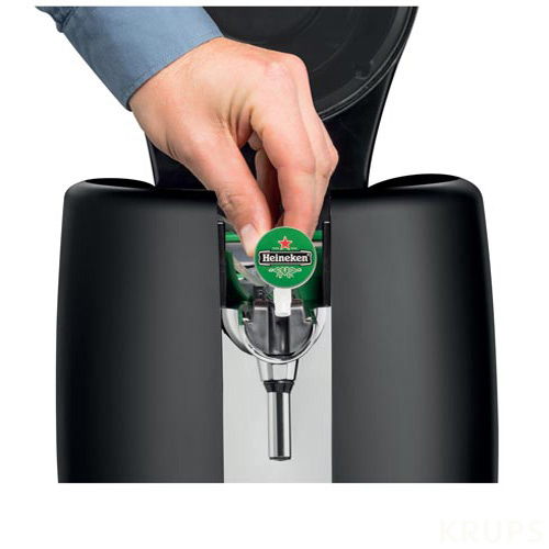 Chopeira Beertender Krups Heineken com Capacidade de 5 Litros Preto - B101_CHOP
